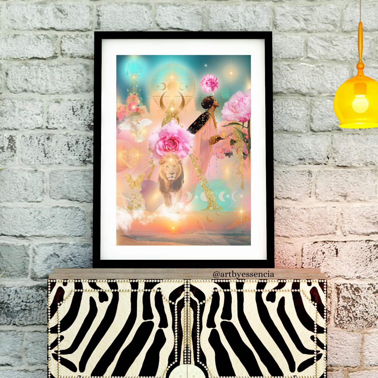 In Bliss - Konstverk - Svensk konst - Collage Konst - Begränsad Upplaga om 3 st. i A3 - Fine Art Print - Konstnärstryck - Konstnär: Camilla Essencia