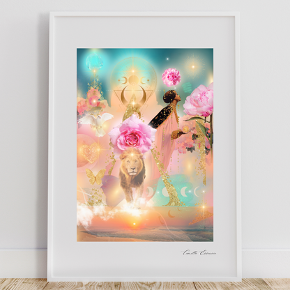 In Bliss - Konstverk - Svensk konst - Collage Konst - Begränsad Upplaga om 3 st. i A3 - Fine Art Print - Konstnärstryck - Konstnär: Camilla Essencia