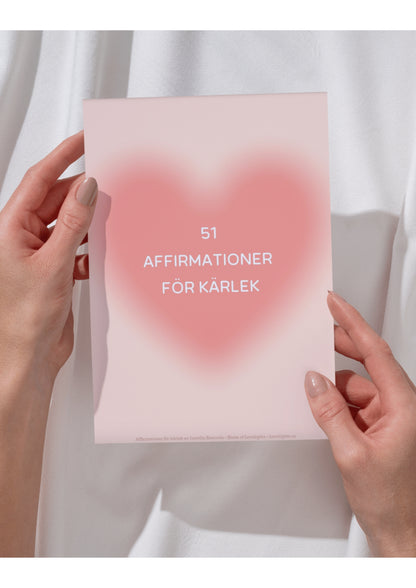 Affirmationspaket med 162 Kärleksfulla Affirmationer – För att Du är värd all kärlek 💖 Få 40 kr rabatt när du köper båda samtidigt!