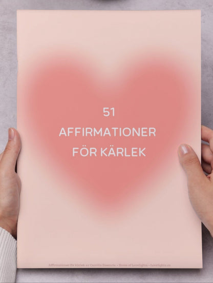 Affirmationspaket med 162 Kärleksfulla Affirmationer – För att Du är värd all kärlek 💖 Få 40 kr rabatt när du köper båda samtidigt!