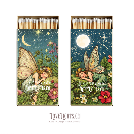 Älvkonst till tändsticksaskar - dekorera tändsticksask-älvor