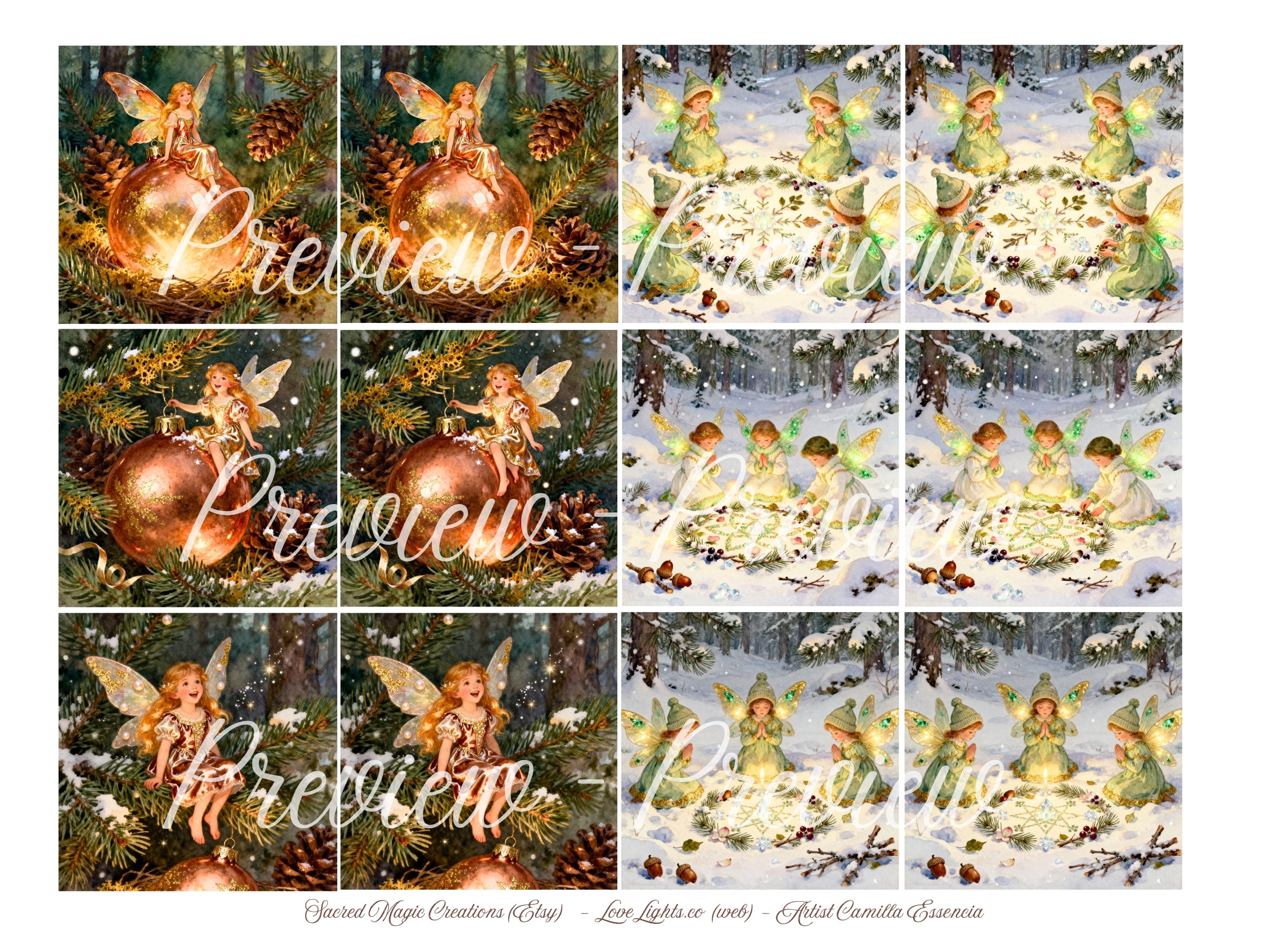 Fairy Card Game - Fairy cards by LoveLigths.co