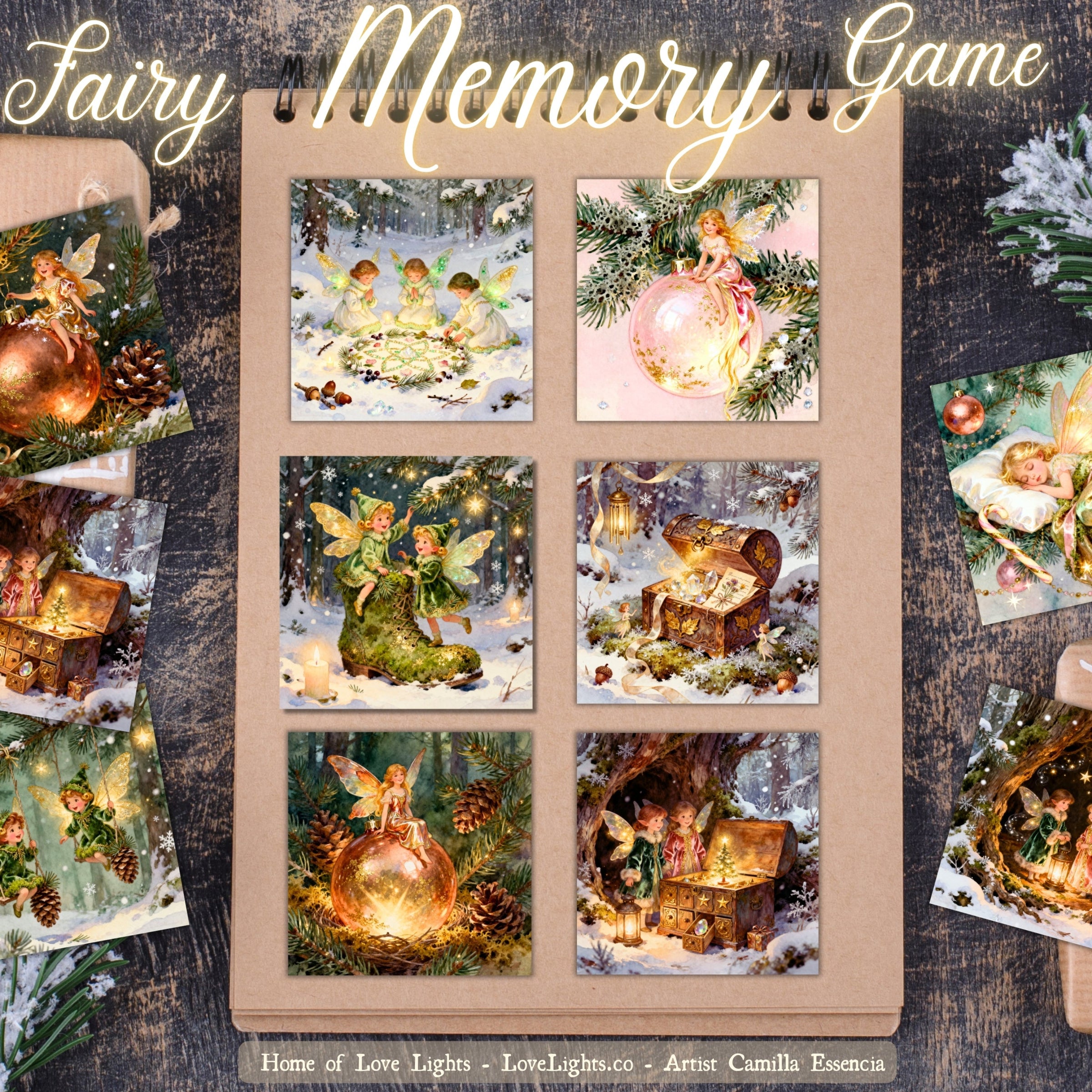Fairy Memory Card Game -  Memory spel med Älvor
