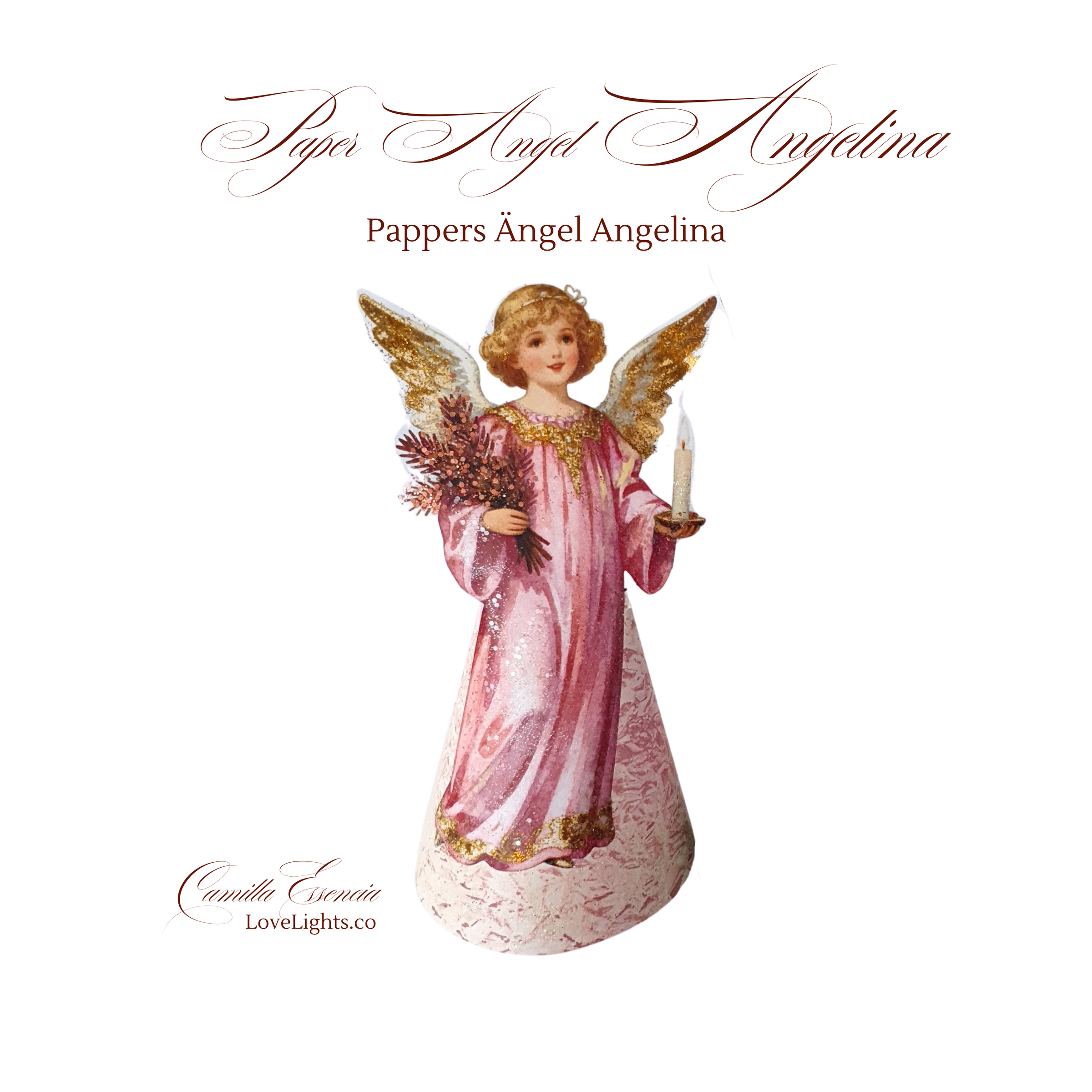 Pappers Ängel Angelina. Design Camilla Essencia