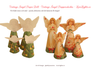 Vintage pappersänglar - Vintage pappers ängel att skriva ut, klippa ut och klistra ihop - för pyssel - dekoration och lek. Ängel dekoration. Ängel till granen. Änglar till granen. Pappängel till granen. Ängel pappdocka. LoveLights.co - Konst & Design Camilla Essencia