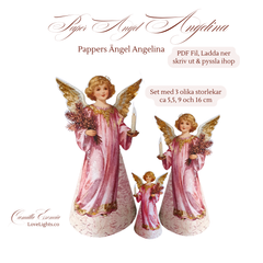 Vintage-Änglar-söta-vintage-änglar-i-papper. Papperspyssel. Ladda ner pyssel.